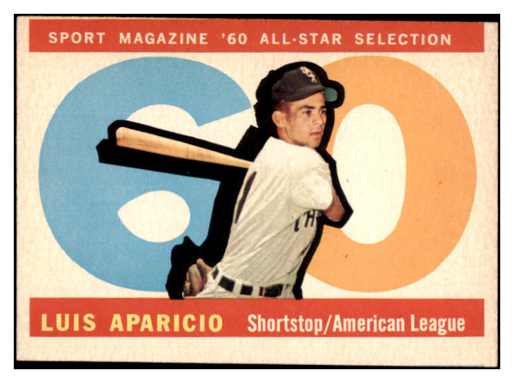 1960 Topps Baseball #559 Luis Aparicio A.S. White Sox EX 525120