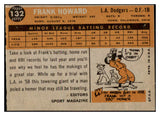 1960 Topps Baseball #132 Frank Howard Dodgers EX 525122