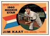 1960 Topps Baseball #136 Jim Kaat Senators VG-EX 525124