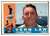 1960 Topps Baseball #453 Vern Law Pirates VG 525125