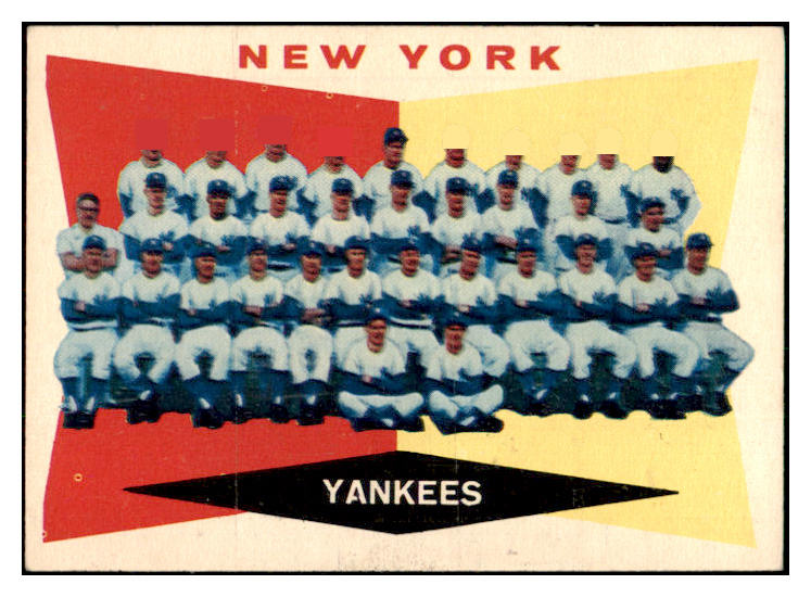 1960 Topps Baseball #332 New York Yankees Team VG-EX 525129