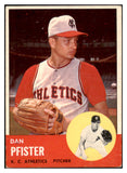 1963 Topps Baseball #521 Dan Pfister A's VG-EX 525132