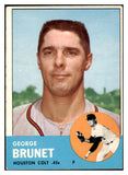 1963 Topps Baseball #538 George Brunet Colt .45s VG-EX 525135