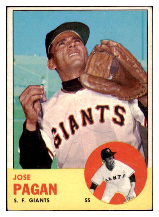 1963 Topps Baseball #545 Jose Pagan Giants VG-EX 525136