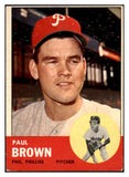 1963 Topps Baseball #478 Paul Brown Phillies VG-EX 525141