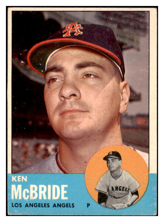 1963 Topps Baseball #510 Ken McBride Angels VG-EX 525144