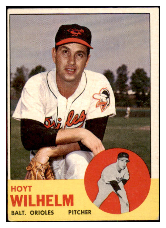 1963 Topps Baseball #108 Hoyt Wilhelm Orioles VG-EX 525154