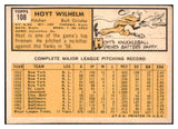 1963 Topps Baseball #108 Hoyt Wilhelm Orioles VG-EX 525154