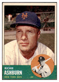 1963 Topps Baseball #135 Richie Ashburn Mets VG-EX 525155