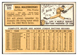 1963 Topps Baseball #323 Bill Mazeroski Pirates VG 525156