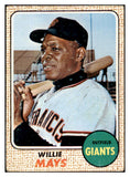 1968 Topps Baseball #050 Willie Mays Giants VG 525180