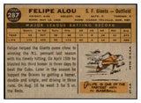 1960 Topps Baseball #287 Felipe Alou Giants NR-MT 525210