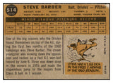 1960 Topps Baseball #514 Steve Barber Orioles VG 525211