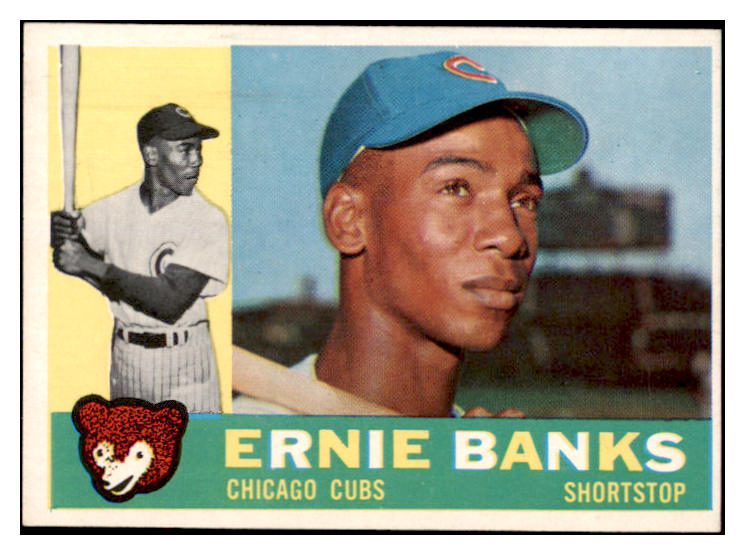 1960 Topps Baseball #010 Ernie Banks Cubs EX-MT 525219