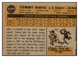 1960 Topps Baseball #509 Tommy Davis Dodgers VG 525222