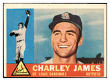 1960 Topps Baseball #517 Charley James Cardinals VG-EX 525229