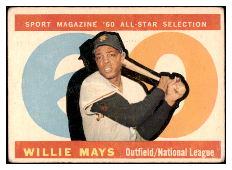 1960 Topps Baseball #564 Willie Mays A.S. Giants VG 525233