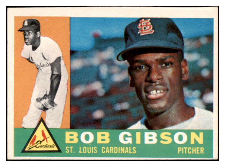 1960 Topps Baseball #073 Bob Gibson Cardinals EX-MT oc 525235