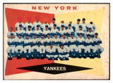 1960 Topps Baseball #332 New York Yankees Team VG 525236