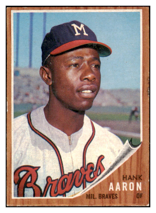 1962 Topps Baseball #320 Hank Aaron Braves EX-MT 525240