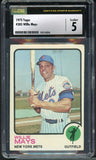1973 Topps Baseball #305 Willie Mays Mets CSG 5 EX 525259