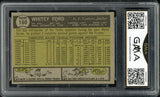 1961 Topps Baseball #160 Whitey Ford Yankees GMA 6 EX-MT 525261