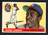 1955 Topps Baseball #047 Hank Aaron Braves EX-MT/NR-MT 525275