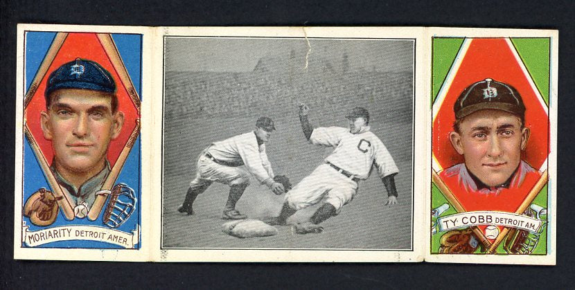 1912 T202 Hassan Triple Folder Ty Cobb Tigers FR-GD 525288