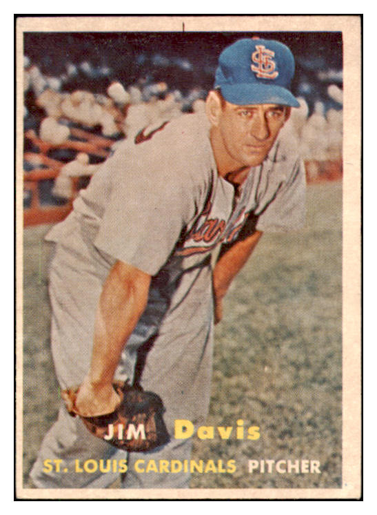 1957 Topps Baseball #273 Jim Davis Cardinals EX-MT 525294