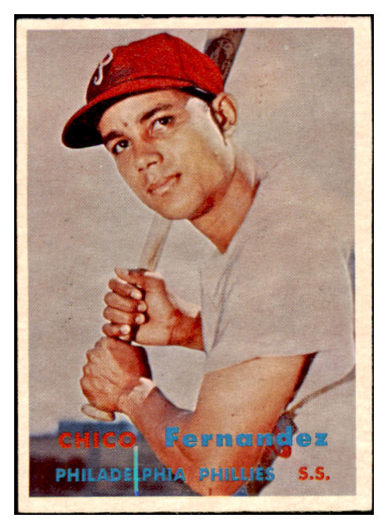 1957 Topps Baseball #305 Chico Fernandez Phillies EX-MT 525299