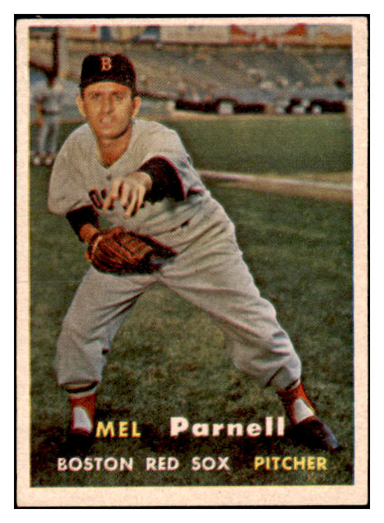 1957 Topps Baseball #313 Mel Parnell Red Sox EX-MT 525302