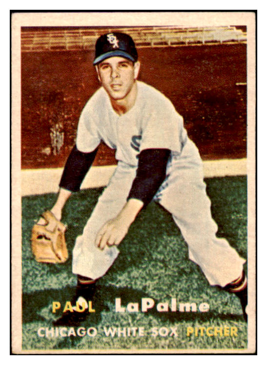 1957 Topps Baseball #344 Paul Lapalme White Sox EX-MT 525309