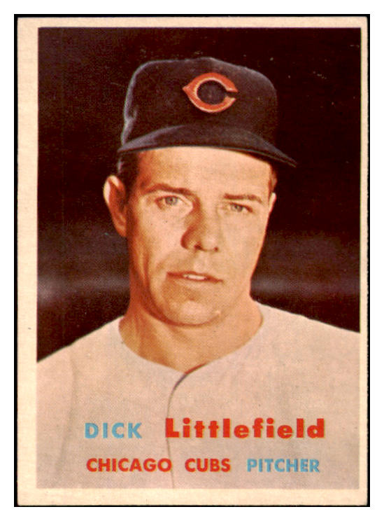 1957 Topps Baseball #346 Dick Littlefield Cubs EX-MT 525310