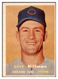 1957 Topps Baseball #351 Dave Hillman Cubs EX-MT 525312