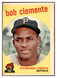 1959 Topps Baseball #478 Roberto Clemente Pirates VG 525313