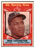 1959 Topps Baseball #565 Wes Covington A.S. Braves EX-MT 525330