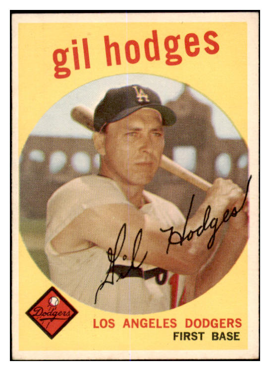 1959 Topps Baseball #270 Gil Hodges Dodgers EX-MT 525341
