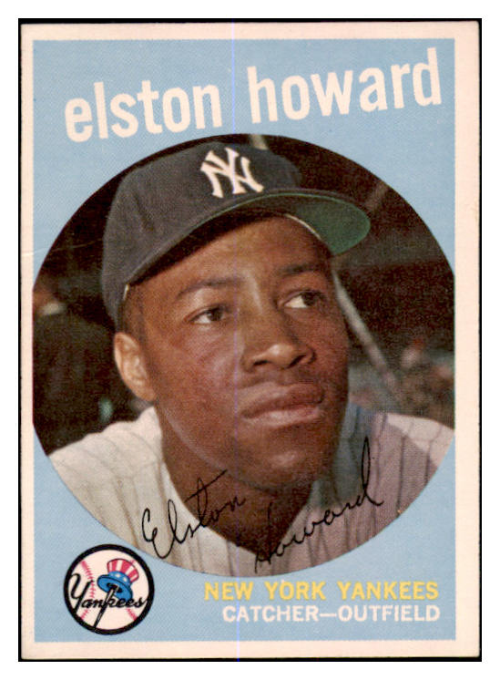 1959 Topps Baseball #395 Elston Howard Yankees EX-MT 525342