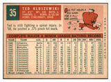 1959 Topps Baseball #035 Ted Kluszewski Pirates EX-MT 525344