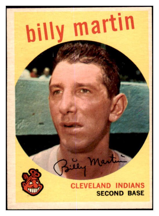 1959 Topps Baseball #295 Billy Martin Indians EX-MT 525347
