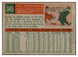 1959 Topps Baseball #345 Gil McDougald Yankees EX-MT 525349