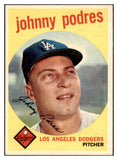 1959 Topps Baseball #495 Johnny Podres Dodgers EX-MT 525355