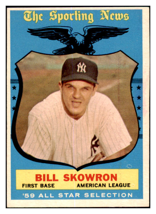 1959 Topps Baseball #554 Bill Skowron A.S. Yankees EX-MT 525360