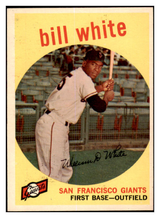 1959 Topps Baseball #359 Bill White Giants EX-MT 525364