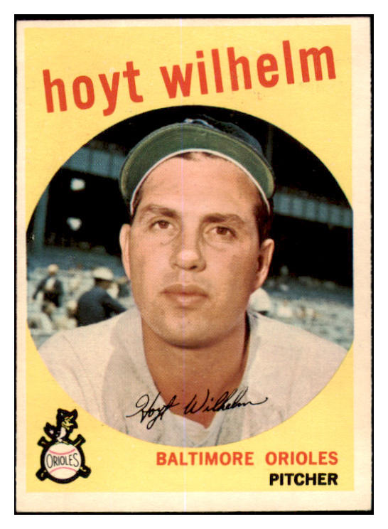 1959 Topps Baseball #349 Hoyt Wilhelm Orioles EX-MT 525365
