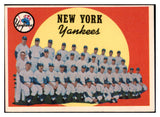 1959 Topps Baseball #510 New York Yankees Team EX-MT 525377