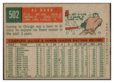1959 Topps Baseball #502 Al Dark Cubs EX-MT 525378