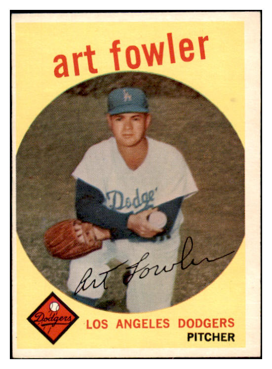 1959 Topps Baseball #508 Art Fowler Dodgers EX-MT 525380