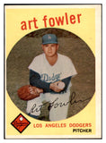 1959 Topps Baseball #508 Art Fowler Dodgers EX-MT 525380