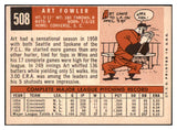 1959 Topps Baseball #508 Art Fowler Dodgers EX-MT 525380